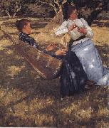 Henry Herbert La Thangue In the Orchard painting